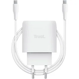 CARGADOR PARED/VIAJE USB-C 45W MAXO BLANCO TRUST